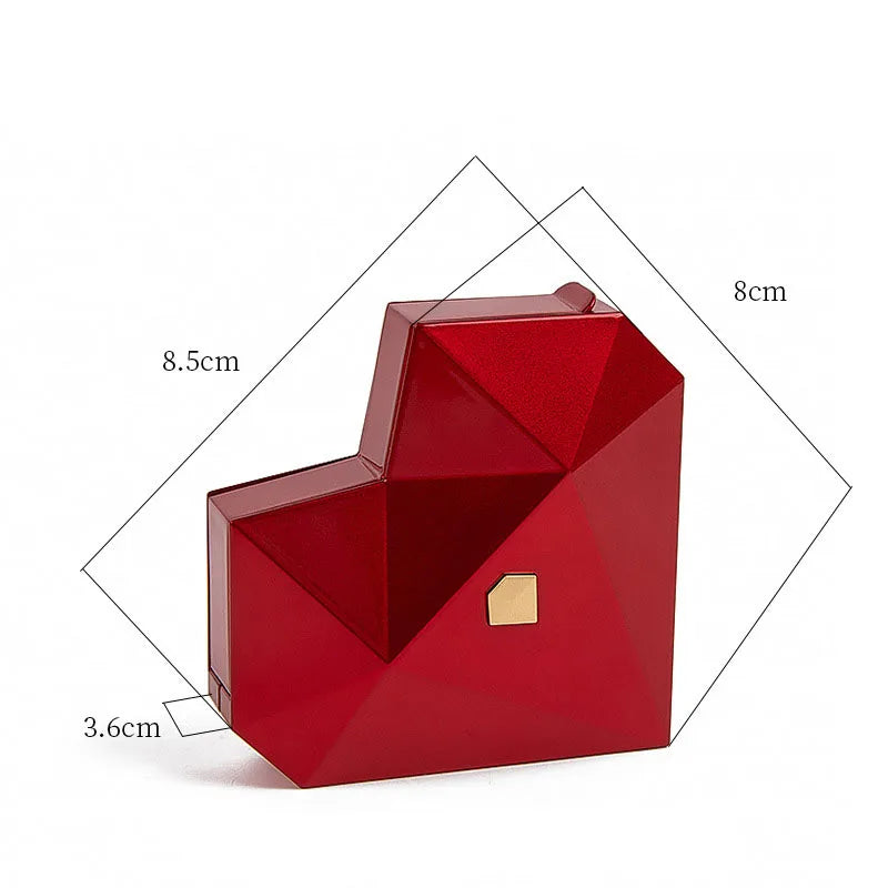 Heart Shaped Diamond Ring Box Automatic